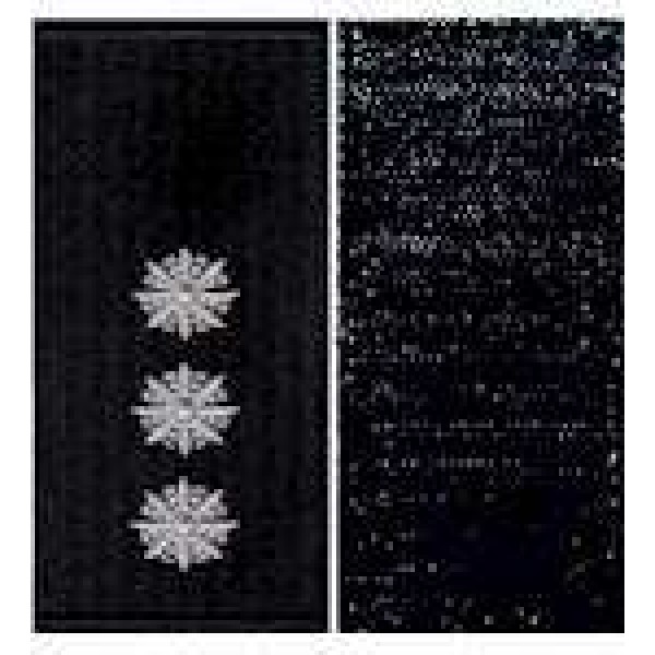 Погоны Старший лейтенант Полиции на липучке (черные) - 3443624