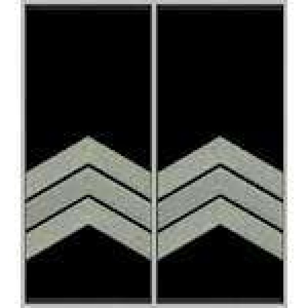 Погоны Сержант Полиции муфта (черные) - 3443625