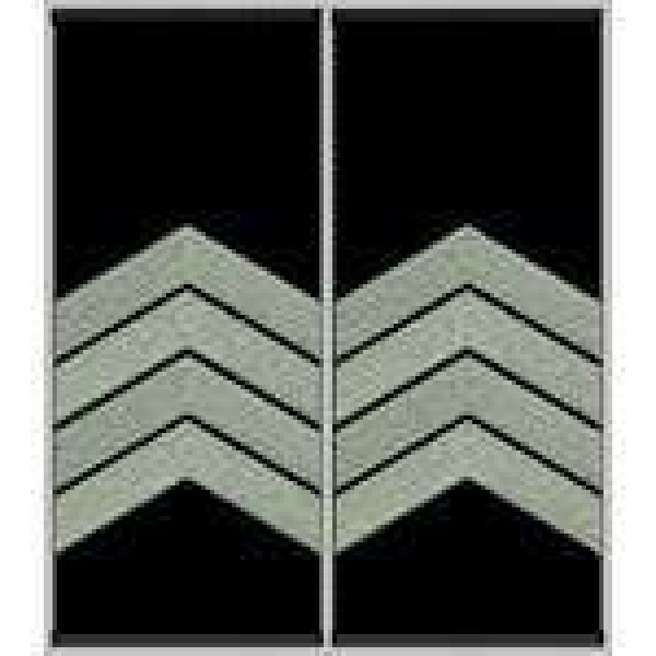 Погоны Старший сержант Полиции муфта (черные) - 3443641