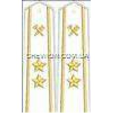 Погоны ж/д на рубашку старшие 2 звезды