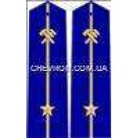 Погоны ж/д пришивные младшие 1 звезда