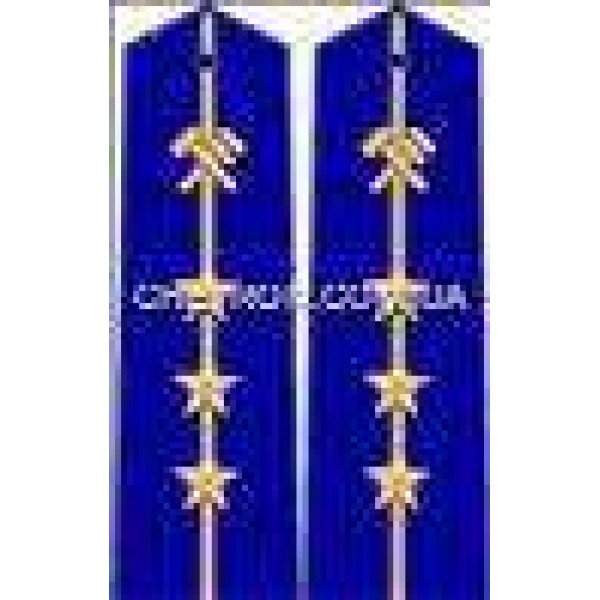 Погоны ж/д пришивные младшие 3 звезды - 3443654