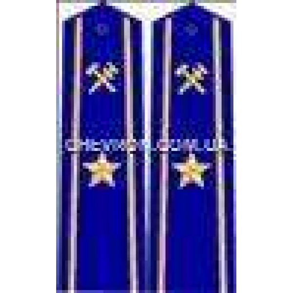 Погоны ж/д пришивные старшие 1 звезда - 3443656