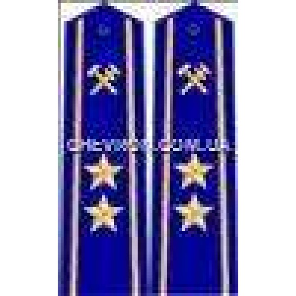 Погоны ж/д пришивные старшие 2 звезды - 3443658