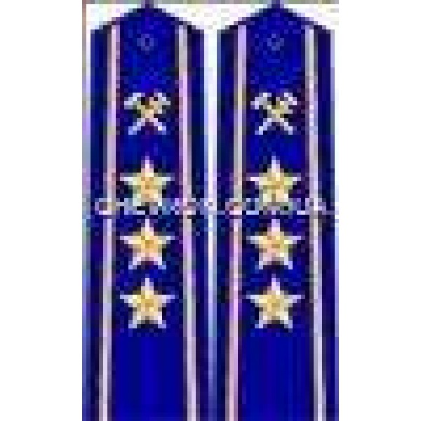 Погоны ж/д пришивные старшие 3 звезды - 3443659