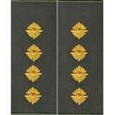 Погоны МО муфта вышитые капитан основа олива новые (парадные)