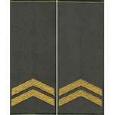 Погоны МО муфта вышитые капрал основа олива новые (парадные)