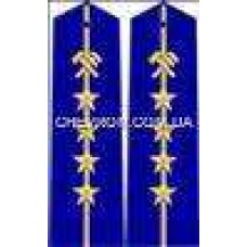 Погоны ж/д пришивные младшие 4 звезды