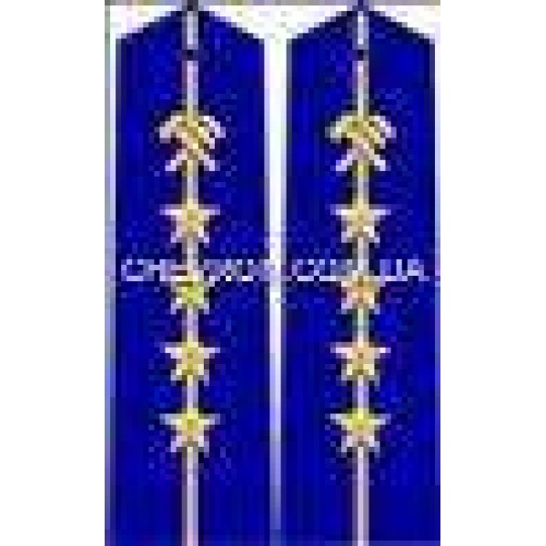 Погоны ж/д пришивные младшие 4 звезды - 3443670