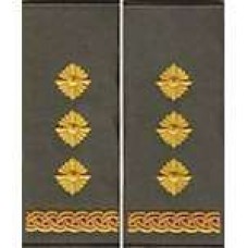 Погоны МО муфта вышитые полковник основа оливановые (парадные)