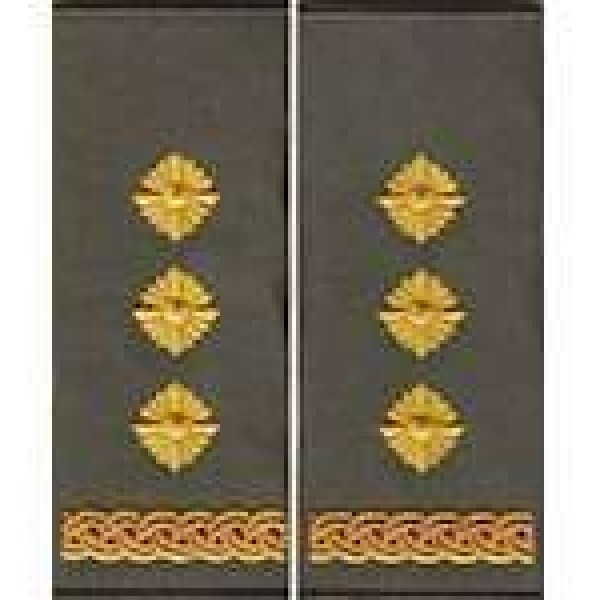 Погоны МО муфта вышитые полковник основа оливановые (парадные) - 3443673