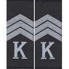 Погони Сержант Поліції (курсантські) муфта (чорні)