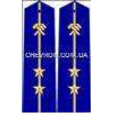 Погоны ж/д пришивные младшие 2 звезды