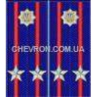 Погони МВС на куртку вишиті підполковник