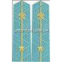Погоны ж/д вышитое поле на рубашку младшие 1 звезда