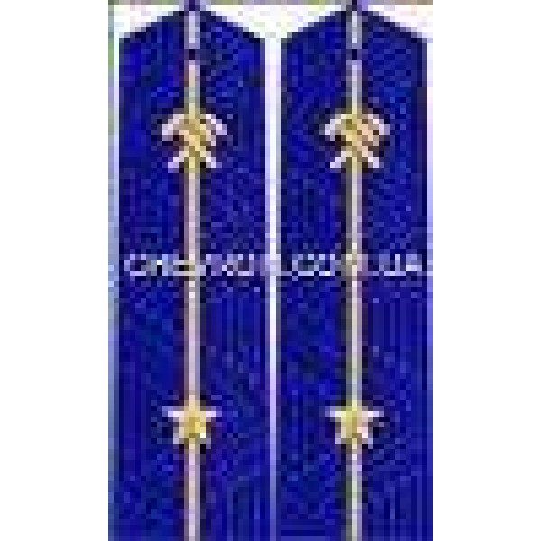 Погоны ж/д вышитое поле пришивные младшие 1 звезда - 3443769