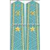 Погоны ж/д вышитое поле на рубашку старшие 1 звезда