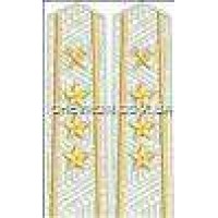 Погоны ж/д вышитое поле на рубашку старшие 3 звезды