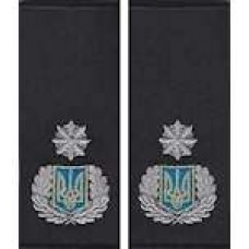 Погони Генерал Поліції 3 рангу срібло муфта (чорні)