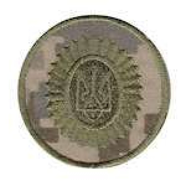 Кокарда общевойсковая Орешек украинский пиксель круг - 3443862