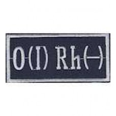 Нашивка Группа крови 1- (8,5х4,0)