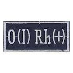 Нашивка Группа крови 1+ (8,5х4,0)