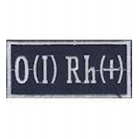Нашивка Группа крови 1+ (8,5х4,0)