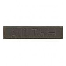 Нашивка Група крові 2 - основа олива (12,7х2,7)