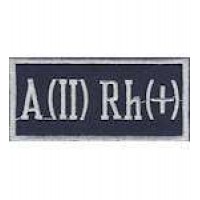 Нашивка Група крові 2+ (8,5х4,0)