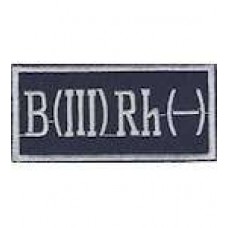 Нашивка Группа крови 3- (8,5х4,0)