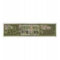 Нашивка Група крові 4 - основа український піксель (10х2,3)