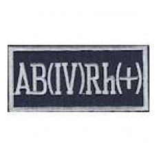 Нашивка Группа крови 4+ (8,5х4,0)