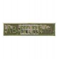 Нашивка Група крові 4+ основа український піксель (10х2,3)