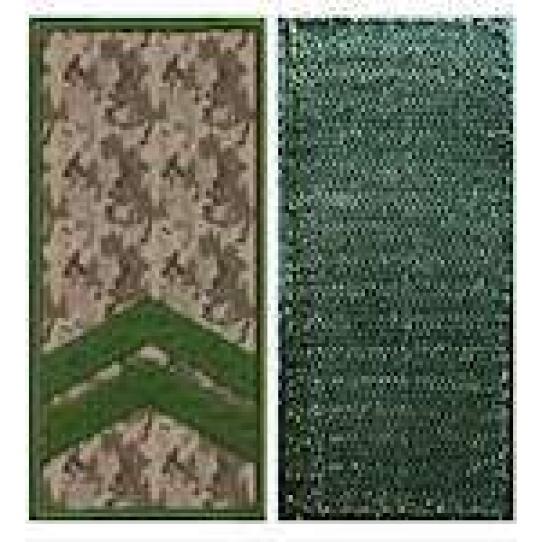 Погоны МО липучка европейского образца младший сержант основа украинский пиксель - 3444029