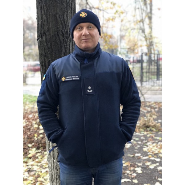 Кофта фліс темно-синя МНС ДСНС ДСТУ - 3449656 Кофта фліс темно-синя МНС ДСНС ДСТУ - 3449656