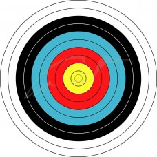 Плакат Мішень J. V. D. 40cm 30m.