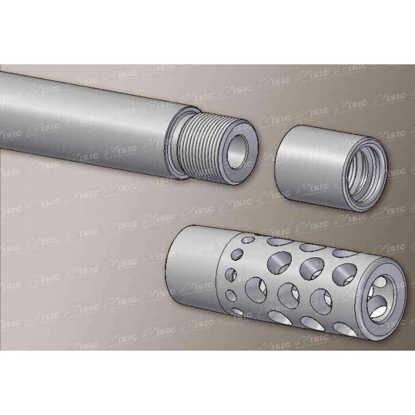 Дулове гальмо-компенсатор Blaser Dual Brake (тип А) для стволів серії Standard. Різьба М15х1. Матеріал - сталь. Колір - чорний. - 3454257 Дулове гальмо-компенсатор Blaser Dual Brake (тип А) для стволів серії Standard. Різьба М15х1. Матеріал - сталь. Колір - чорний. - 3454257