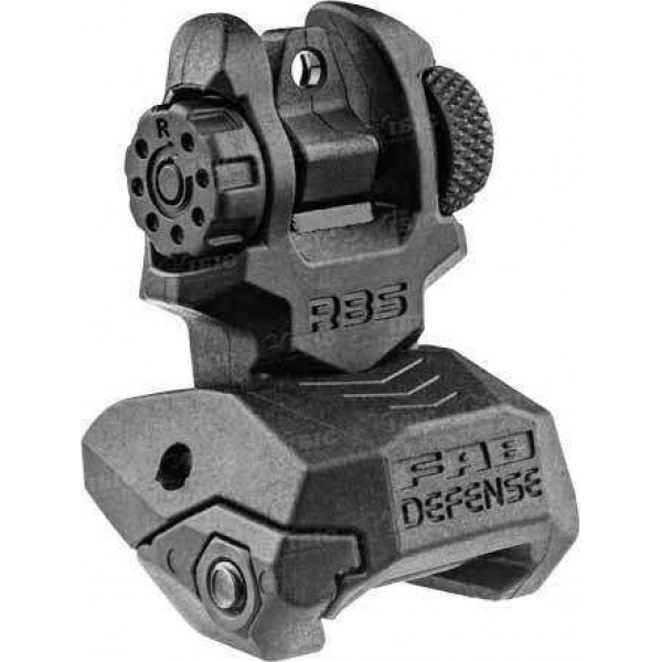 Целик складной FAB Defense RBS на планку Picatinny. Цвет - черный - 3457384