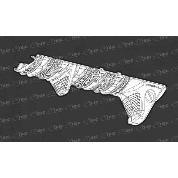 Накладка Magpul XTM Hand Stop с упором для руки на планку Weaver/ Picatinny - 3457758