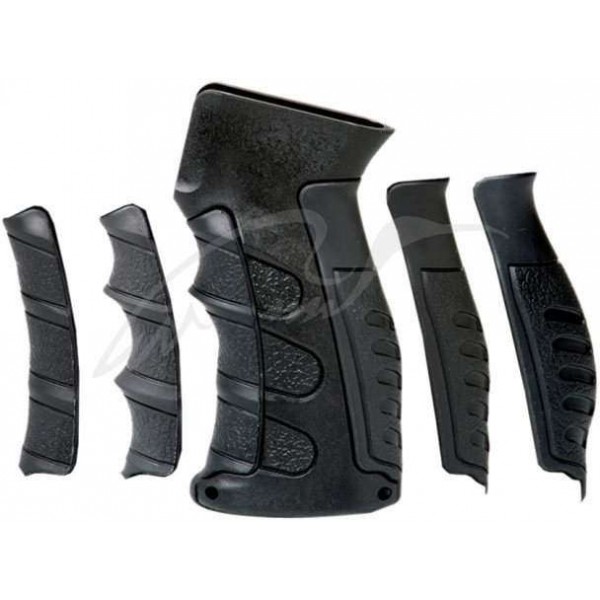 Рукоять САА 6 Piece Interchangeable Finger Groove для АК47/ 74 (с 6 сменными накладками; отсек под батарейки) - 3457936