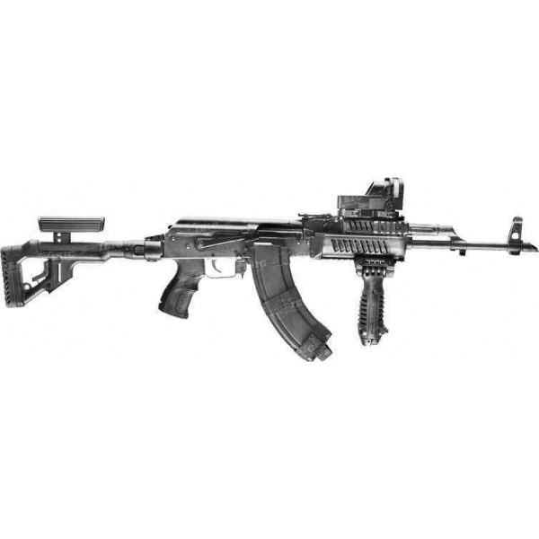Цівка FAB Defense AK-47 полімерне для АК47/74. Колір - чорний - 3458004
