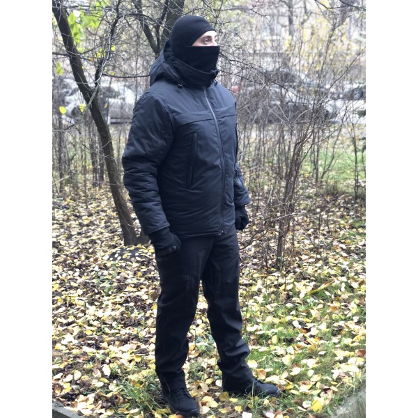 Костюм зимний тактика ветровлагозащитный черный - 3557631 Костюм зимний тактика ветровлагозащитный черный - 3557631