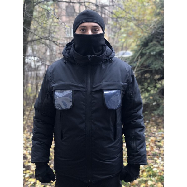Костюм зимний тактика ветровлагозащитный черный - 3557631 Костюм зимний тактика ветровлагозащитный черный - 3557631