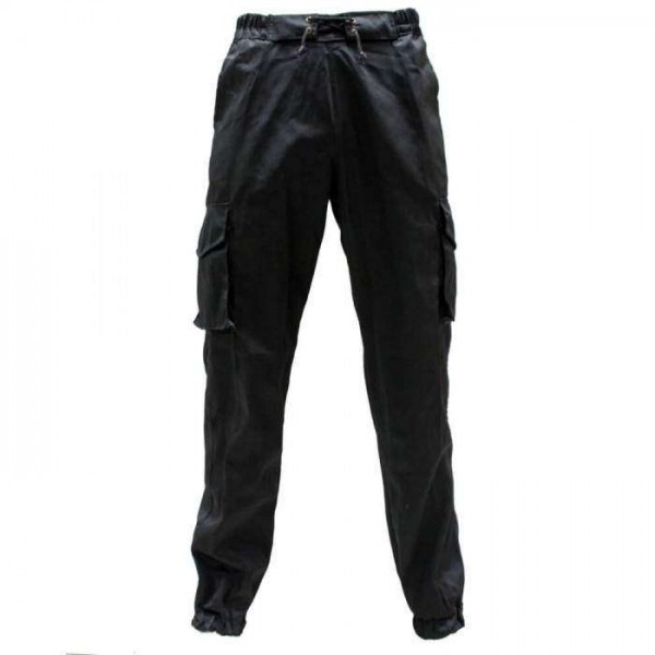 Штани джоггер чорні х/б - 3461723