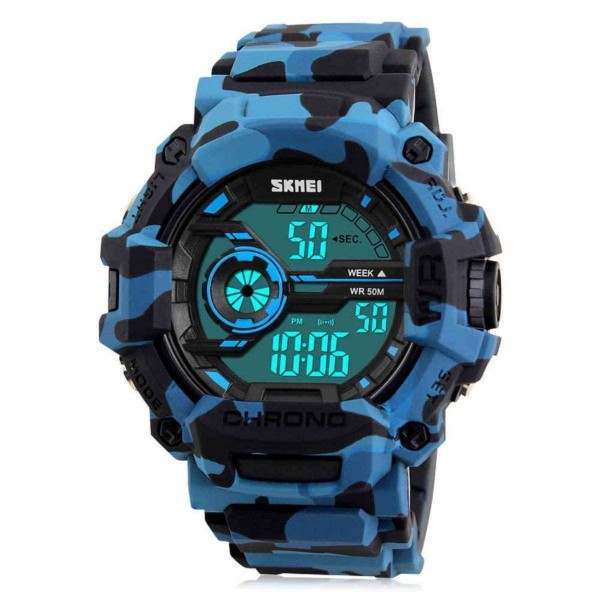 Годинник Skmei 1233 Blue Camouflage BOX - 3462024