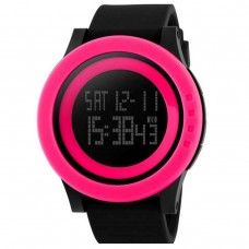 Годинник Skmei DG1142 BK - Hot Pink BOX
