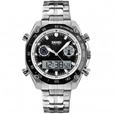 Годинник Skmei 1204 Black White Circel BOX