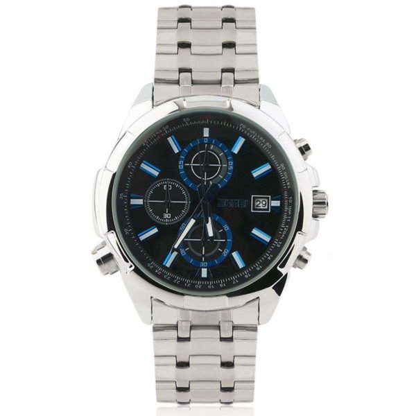 Часы Skmei 9107 Silver Black Dail BOX - 3462081