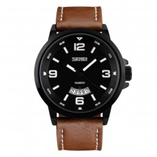 Годинник Skmei 9115 Black Brown Band BOX