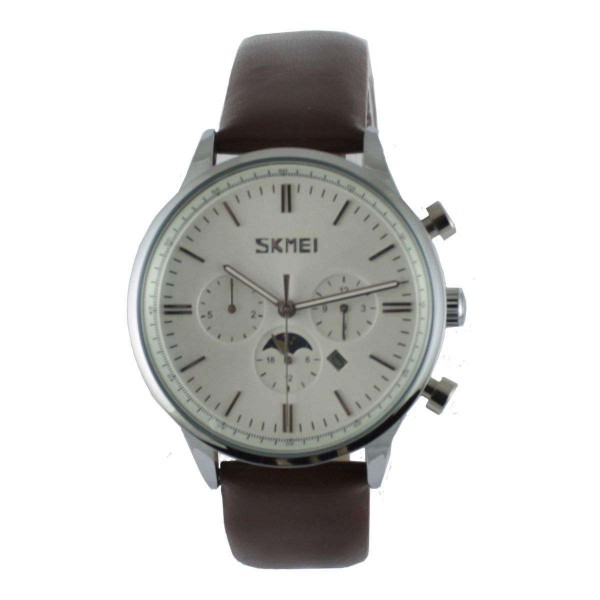 Годинник Skmei 9117 Silver Case White Dail BOX - 3462131